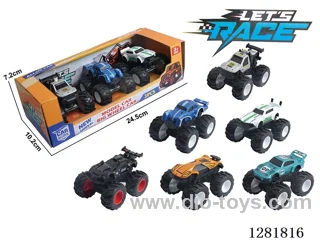 1:64 inertia alloy car 3PCS