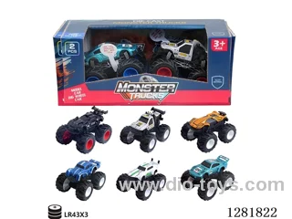 1:64 inertia alloy car 2PCS
