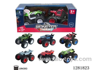 1:64 inertia alloy car 2PCS