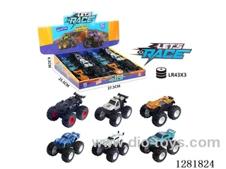 1:64 inertia alloy car 12PCS
