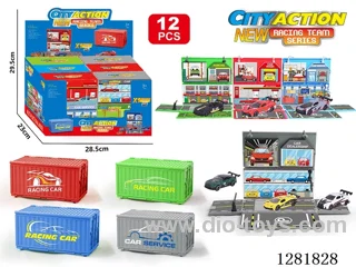 1:64 free wheel alloy car 12PCS