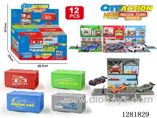 1:64 free wheel alloy car 12PCS