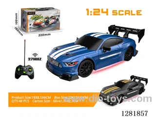 1:24 Drift Racing Car with Lights (27 MHz - Battery Not Included) Blue/Black