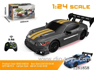 1:24 Drift Racing Car with Lights (2.4 GHz - Battery Not Included) Blue/White