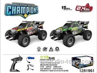 2.4G 1:18 High-Speed Off-Road Vehicle (with Lights)