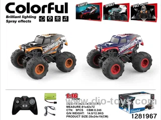 2.4G 1:16 Bigfoot Off-Road Vehicle (Spray, Lights, Music)