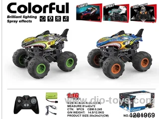 2.4G 1:16 Bigfoot Off-Road Vehicle (Spray, Lights, Music)
