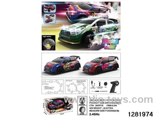 1:18 scale 4WD drift car with iridescent lights