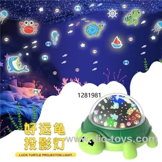LED Turtle projection light in color box