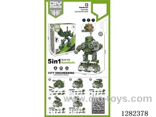 5-in-1 Transformable Military Series - Sound & Light, Battery Included