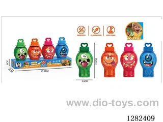 Monster Non-Spill Bubble Bottle 30ML (4-PCS)