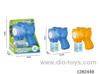 6-Hole Electric LED Small Multi-Hole Bubble Gun 70ML (Battery Not Included)