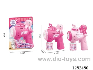 Light-Up Octopus Bubble Gun 70ML (Batteries Not Included)