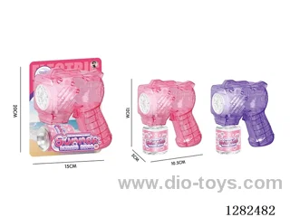 Electric Light-Up Small Multi-Hole Bubble Gun 70ML (Batteries Not Included)