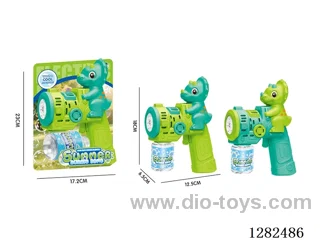 Light-Up Triceratops Bubble Gun 70ML (Battery Not Included)