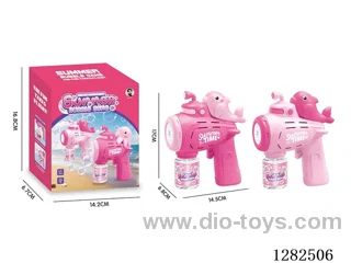 Light-Up Dolphin Bubble Gun (70ml) - Battery Not Included