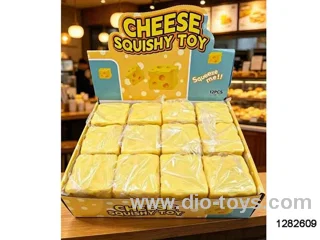 7*7cm cheese  squeeze toys in display box(12pcs/display box)