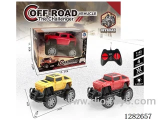 1:43 4ch rc car with light not included battery