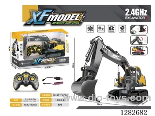 1:16 2.4G 7ch rc car with light /Die-Cast Bucket included battery