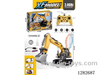 1:16 2.4G 13ch rc car W L/M/spray/Alloy Shovel included battery
