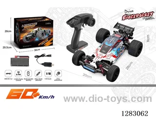 1:18 2.4G Brushless Full-Scale High-Speed Car with Light Included Battery