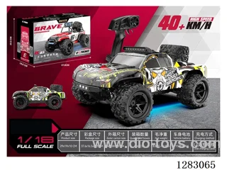 1:18 2.4G Brushed Full-Scale High-Speed Car with Light Included Battery