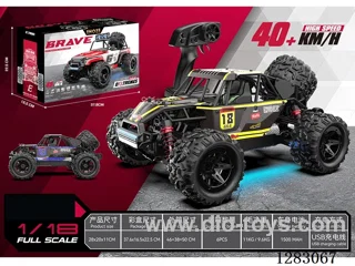 1:18 2.4G Brushed Full-Scale High-Speed Car with Light Included Battery