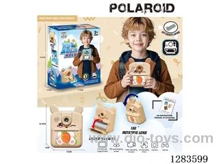 Children's Flip-Top Instant Camera with Photo, Video, and Game Functions