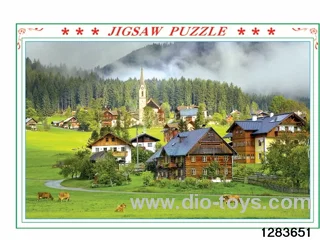 1000 pcs puzzle in color box