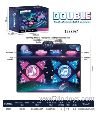 Double dancing playmat in color box