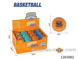 6cm Basketball - Rubber Bounce Ball (4 styles)24PCS