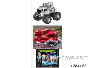 Amphibious Land-Water Vehicle 1:20 4WD 2.4G RC Waterproof Lights Water Cannon Function included battery