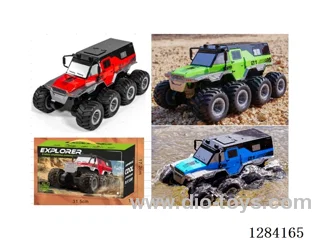 Amphibious Land-Water Vehicle 1:18 4WD 2.4G RC Waterproof Waterproof Remote Control included battery