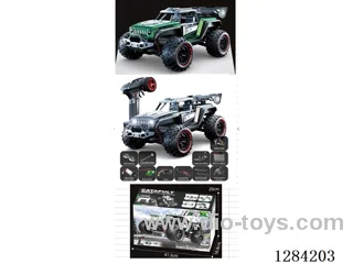 High-Speed Car, Brushed Motor, 1:14 , 30 km/h, 4WD, 2.4 GHz RC, alloy Body, Lights included battery