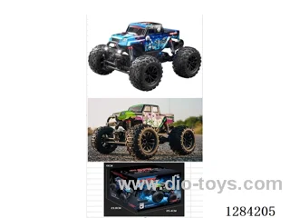 High-Speed Car, Brushed Motor, 1:18 , Dual Motors, 30 km/h, 4WD, 2.4 GHz RC, Lights included battery