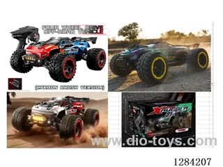 High-Speed Car, Brushless Motor, 1:10 , Fully Eco-Friendly, 2S Battery, 33 km/h, 4WD, 2.4 GHz RC, Lights, Cooling Fan included battery