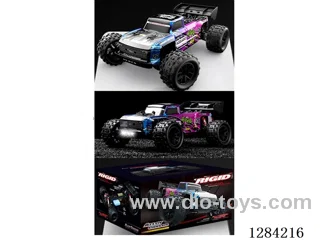 High-Speed Car Brushless Motor 1:14 55-70 km/h 4WD 2.4 GHz RC Metal Chassis, Hydraulic Suspension, Lights included battery
