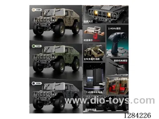 1:14 4WD 2.4G RC car with light/ openable door included battery
