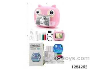 Camera / Instant printing / 2.4-inch screen / 12 built-in languages / Dual cameras / Photo and video capture / SD card support included battery