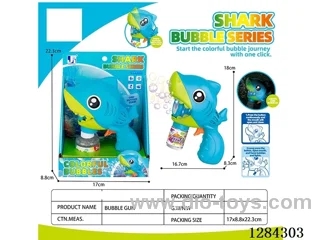 Shark Bubble Gun with Lights/Motion not included battery