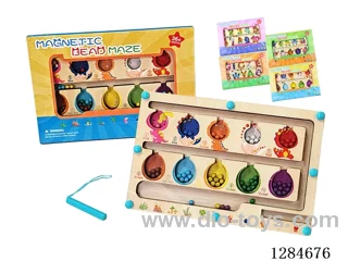 Wooden Dinosaur Maze Pen-Tracing Bead Game