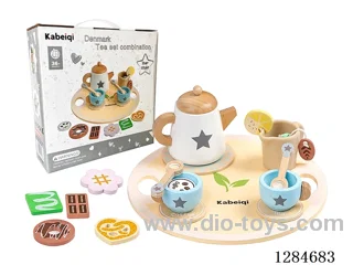Wooden Pretend Play Tea Set - Stars