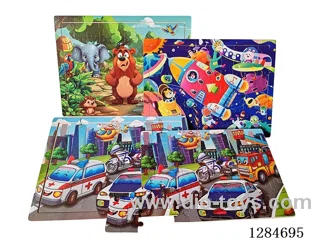 Wooden 60PCS Assorted Puzzles