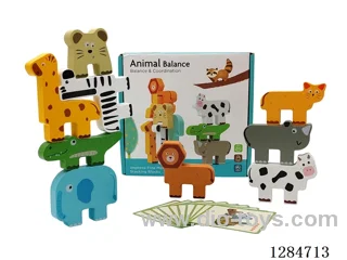 Wooden Animal Stacking Game