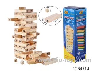Wooden 54PCS Number Stacking Game (6.0)