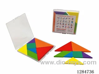 Wooden Tangram in Plastic Case