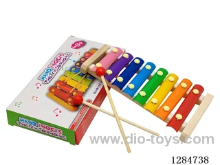 Wooden 8-Note Hand-Struck Xylophone