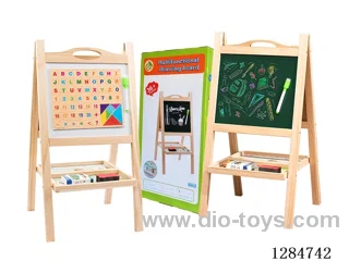 Wooden Double-Sided Black and White Drawing Board