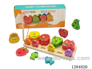 Wooden Fruit Fishing/Four-Pillar Set