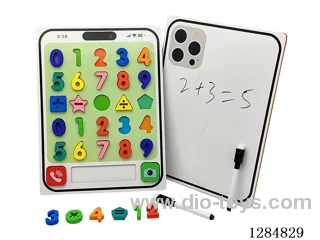 Wooden Phone Model Number Learning/Chalkboard